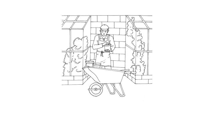 Coloriage Jardiniers - Jardinier 2 