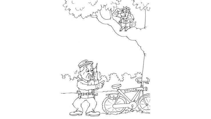 Coloriage Policiers - Policier 29 
