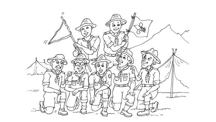 Coloriage Scouts - Scout 19 