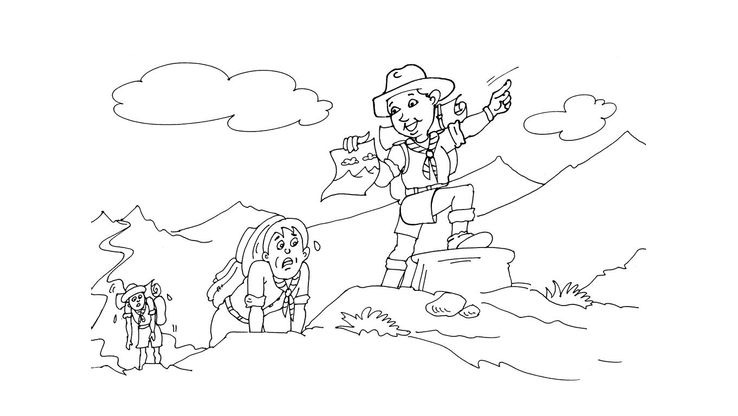 Coloriage Scouts - Scout 21 