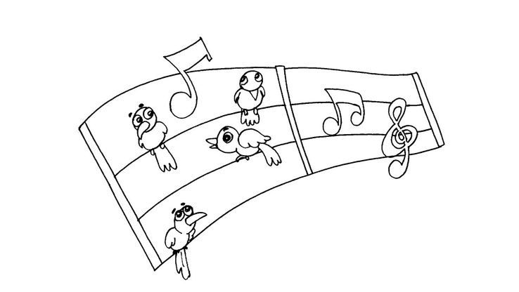 Coloriage Portées de notes - Portée de note 26 