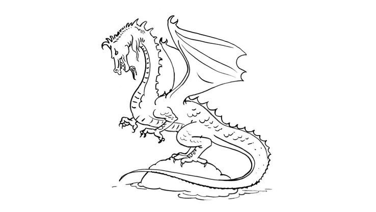 Coloriage Dragons - Dragon 11 