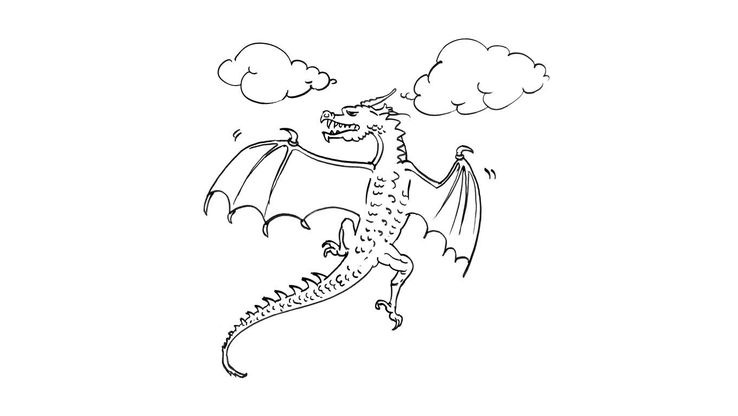 Coloriage Dragons - Dragon 13 