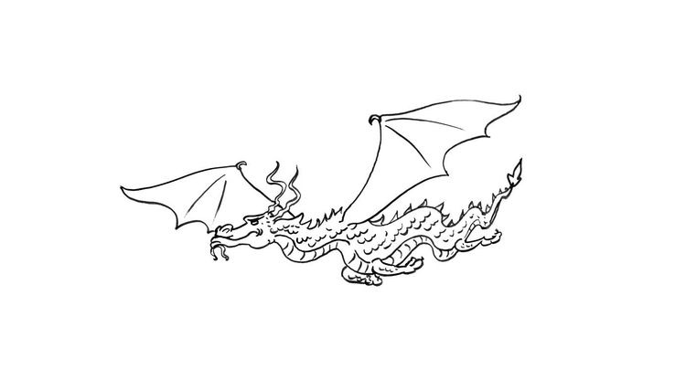 Coloriage Dragons - Dragon 2 
