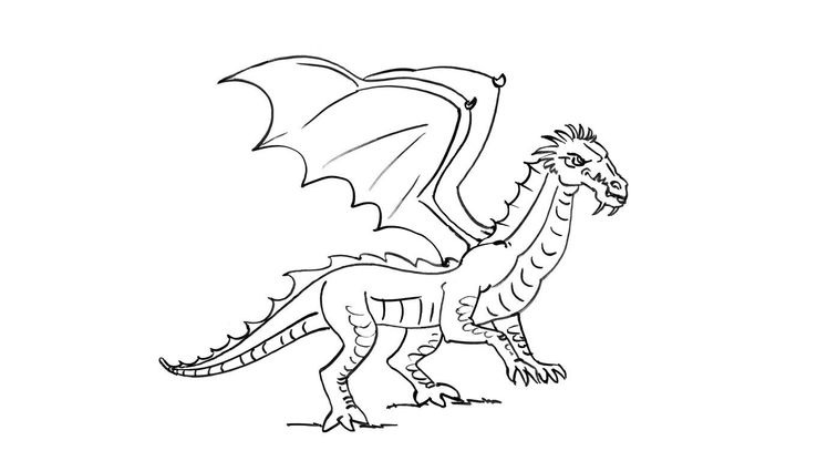 Coloriage Dragons - Dragon 3 