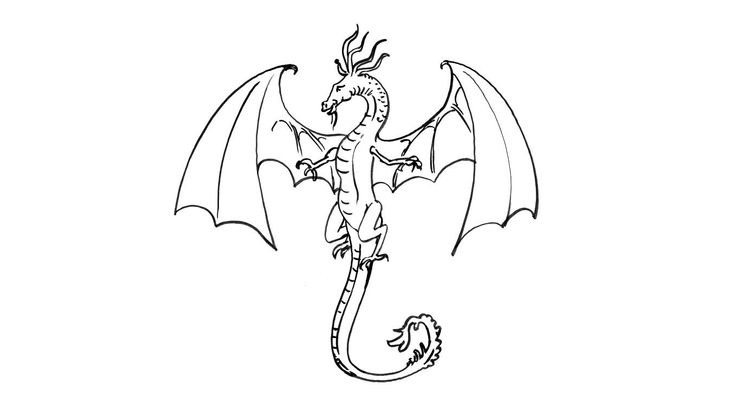 Coloriage Dragons - Dragon 9 