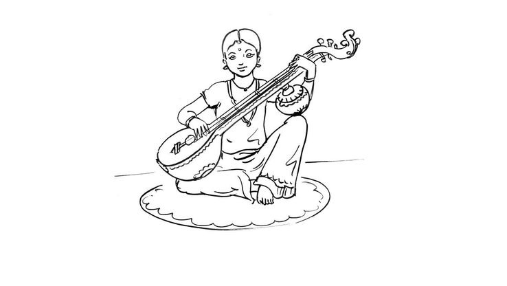Coloriage Enfants filles Asie - Petite asiatique 3 