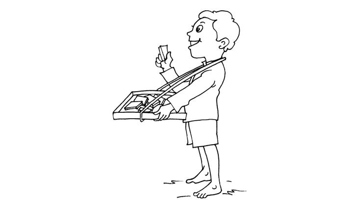Coloriage Enfants garçons Asie - Petit asiatique 28 