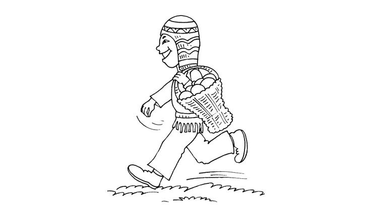 Coloriage Enfants garçons Incas - Petit inca 27 