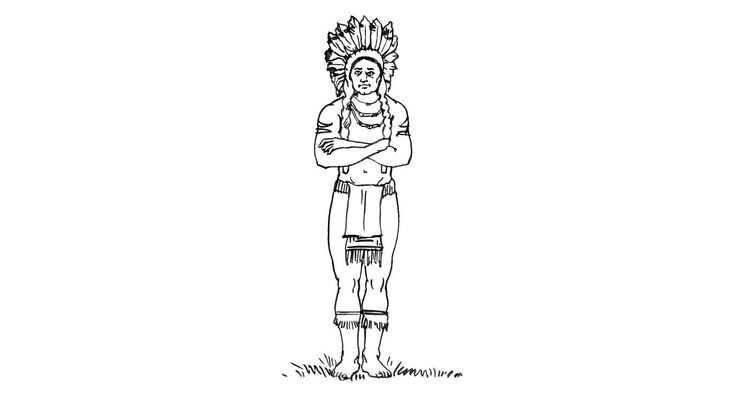 Coloriage Indiens - Indien 7 