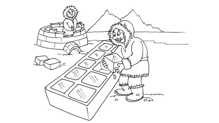 Coloriage Inuits - Inuit 16 