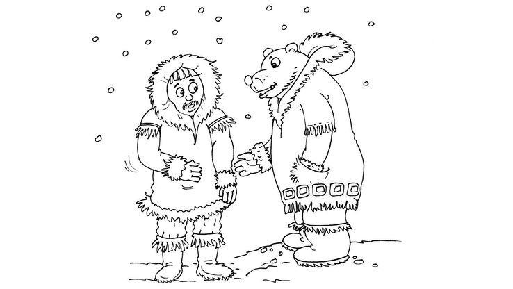 Coloriage Inuits - Inuit 17 