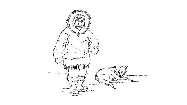 Coloriage Inuits - Inuit 7 