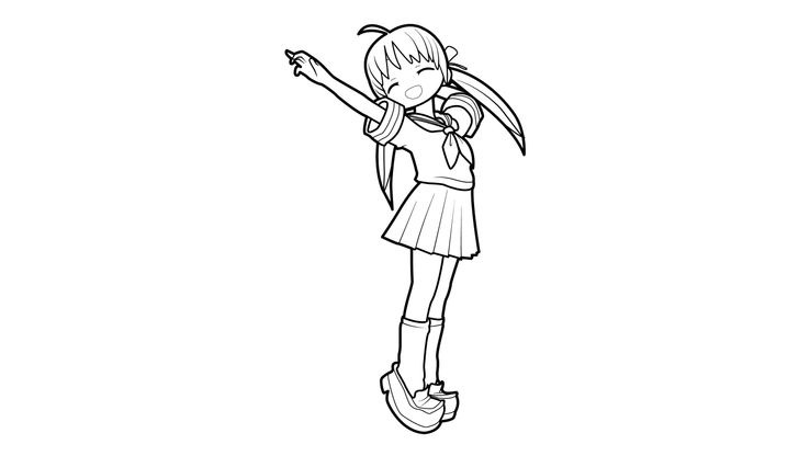 Coloriage Mangas - Manga 19 