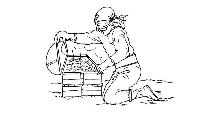 Coloriage Pirates - Pirate 6 