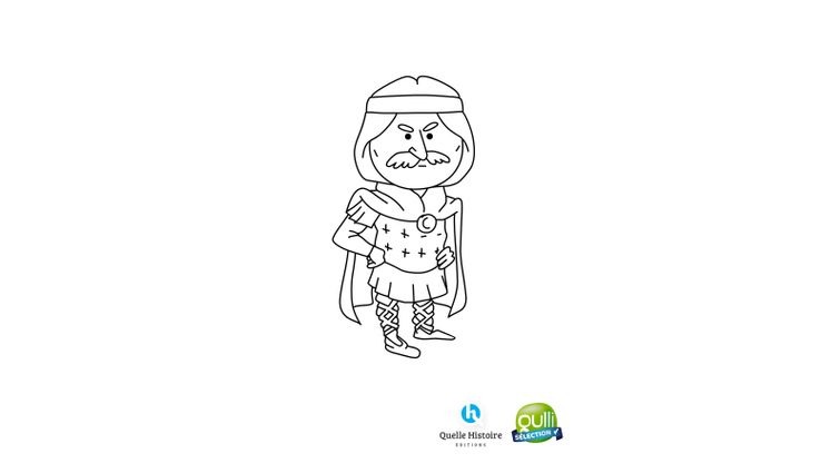 Coloriage Quelle histoire - Quelle histoire : Charlemagne 1 