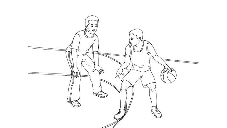 Coloriage Basket - Basket 3 