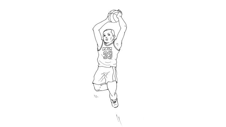 Coloriage Basket - Basket 7 