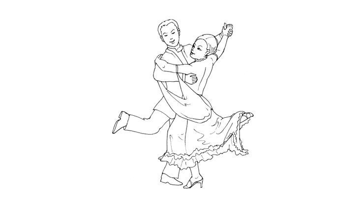 Coloriage Danse - Danse 15 