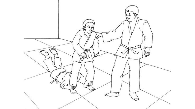 Coloriage Judo - Judo 8 
