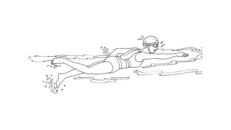 Coloriage Natation - Natation 6 