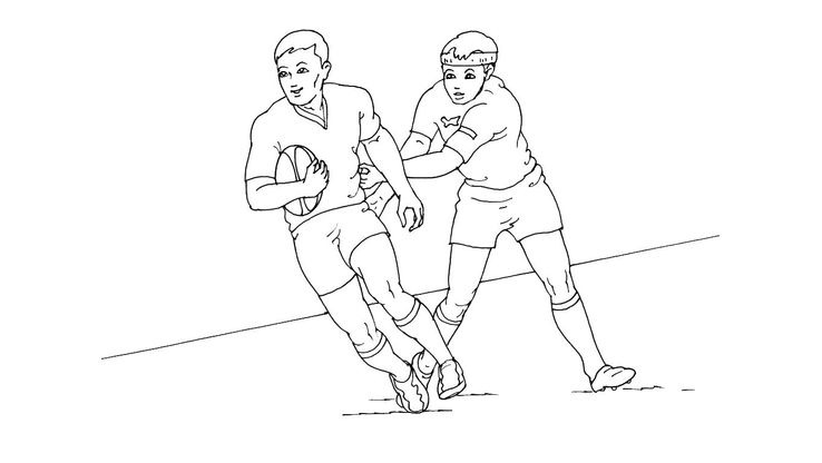 Coloriage Rugby - Rugby 1 