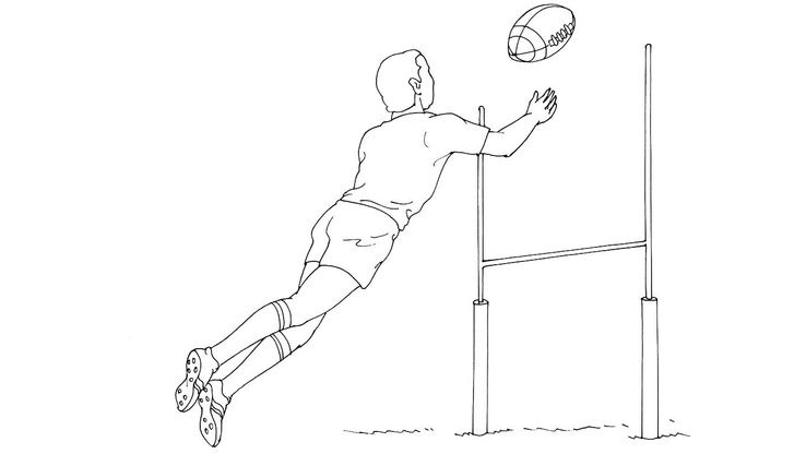 Coloriage Rugby - Rugby 10 