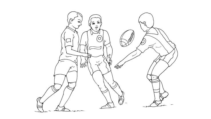 Coloriage Rugby - Rugby 11 