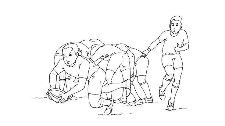 Coloriage Rugby - Rugby 12 