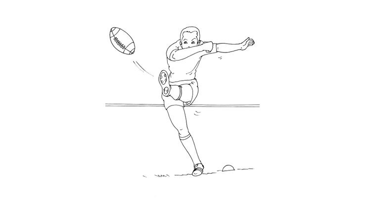 Coloriage Rugby - Rugby 14 