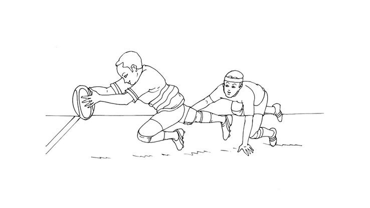 Coloriage Rugby - Rugby 4 