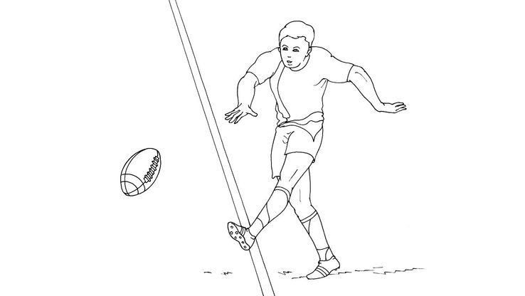 Coloriage Rugby - Rugby 5 
