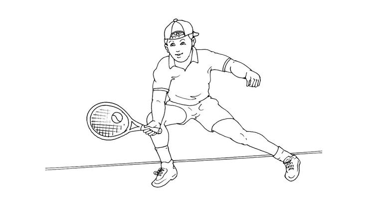 Coloriage Tennis - Tennis 10 