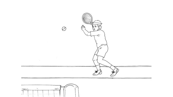Coloriage Tennis - Tennis 11 