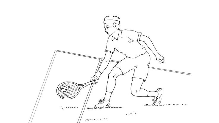 Coloriage Tennis - Tennis 2 