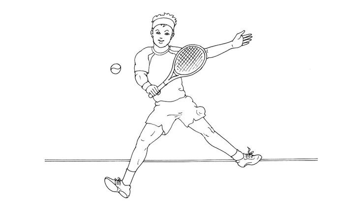 Coloriage Tennis - Tennis 3 