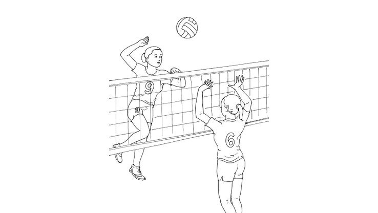 Coloriage Volley - Volley 11 