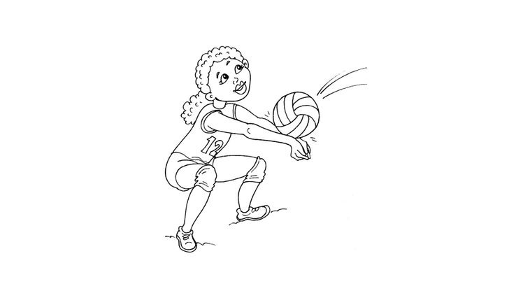 Coloriage Volley - Volley 27 