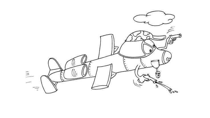Coloriage Avions - Avion 27 