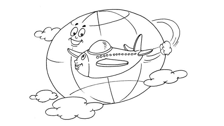 Coloriage Avions - Avion 30 