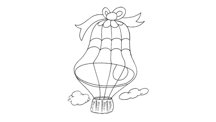 Coloriage Ballons dirigeables - Ballon dirigeable 26 