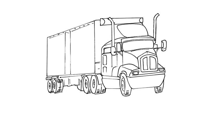 Coloriage Camions - Camion 1 