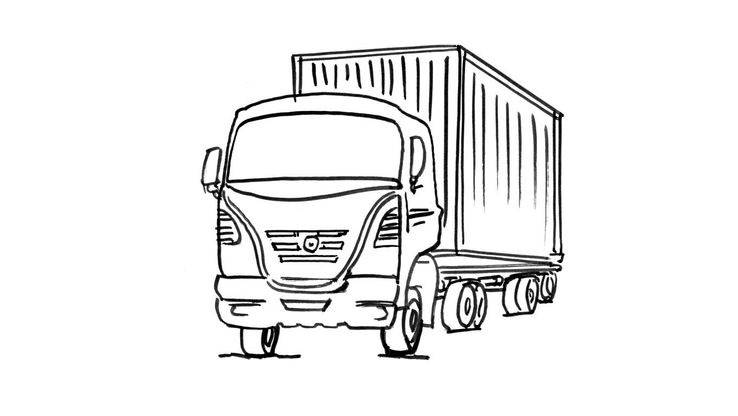 Coloriage Camions - Camion 10 
