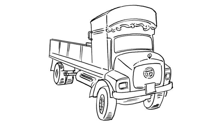 Coloriage Camions - Camion 13 