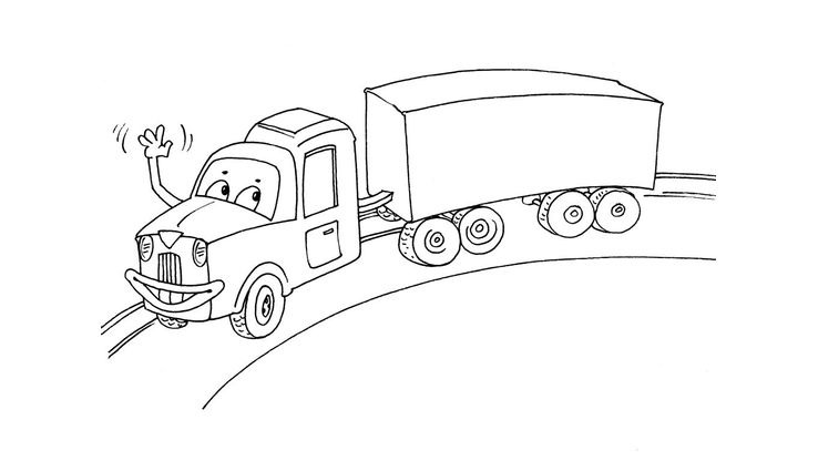 Coloriage Camions - Camion 16 