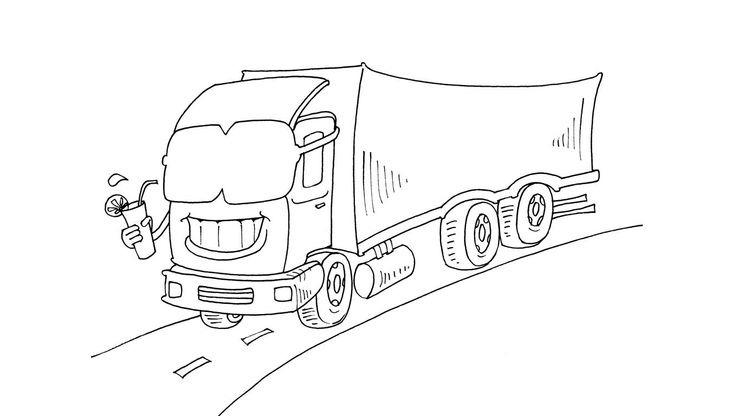 Coloriage Camions - Camion 18 