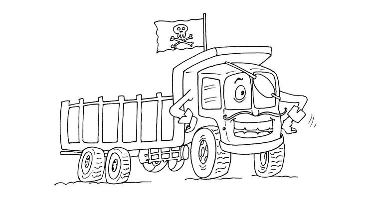Coloriage Camions - Camion 19 