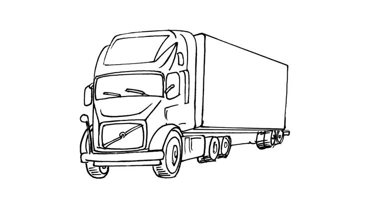 Coloriage Camions - Camion 2 