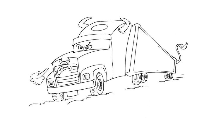 Coloriage Camions - Camion 25 
