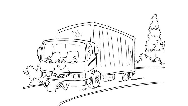 Coloriage Camions - Camion 29 